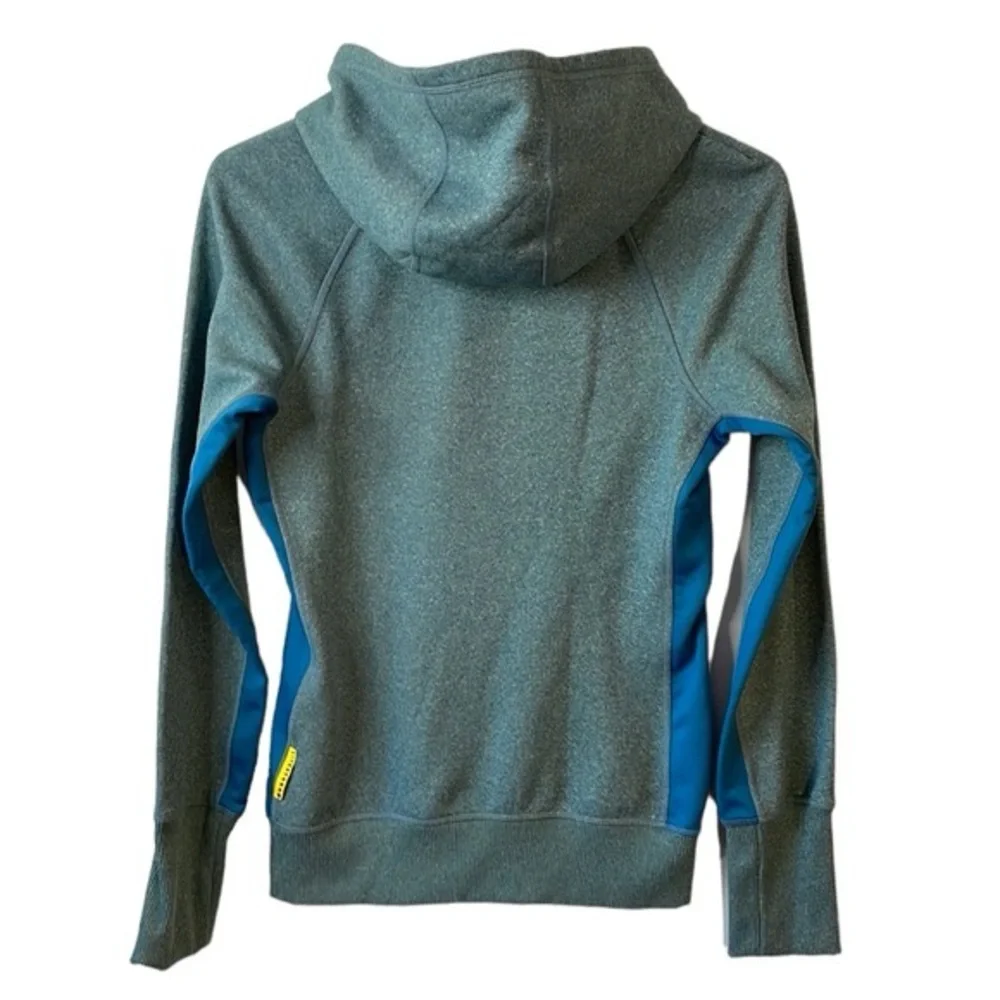 Nike Women’s Blue Teal Gray LiveStrong Pullover Hoodie in Size Medium